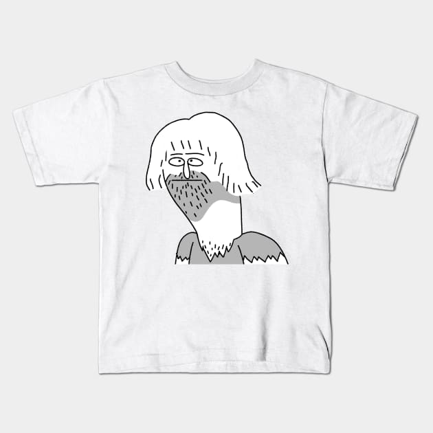 Hobo Man Kids T-Shirt by LaserPewPew